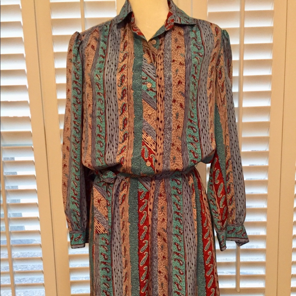 Schader Sport petites size 16 Print Dress - Picture 2 of 14